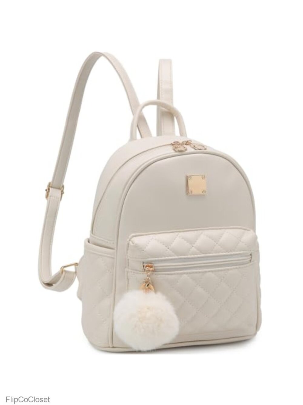 Plaid Vegan Leather Mini Backpack Purse with Adjustable Straps for Travel